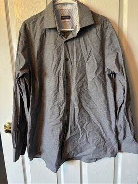 Van Heusen Charcoal Microdot Stretch Dress Shirt